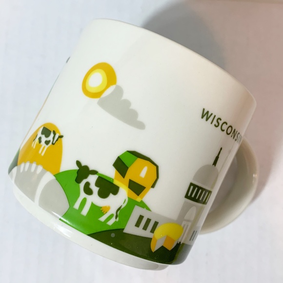 Starbucks Wisconsin Mug You Are Here 14 oz Coffee Tea Cup 2017 YAH Collectible - Picture 4 of 9